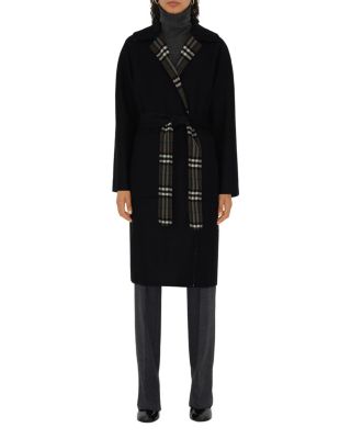 Reversible Wool Wrap Coat