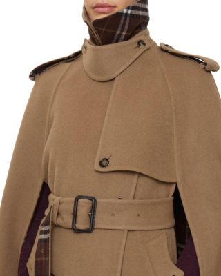 Wool Belmont Trench Cape
