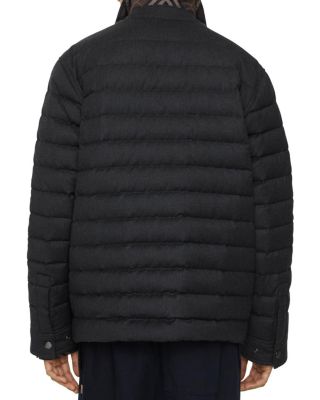 Wool Flannel Padded Overshirt