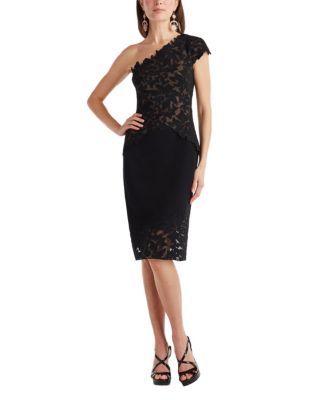  Rinelle Laser-Cut Crepe Dress