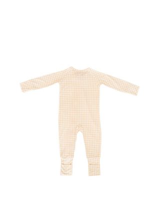  Boys' Sandstone Gingham Bamboo Sleeper - Baby