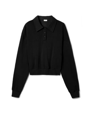  SILKERRY Oversized Heirloom '89 Polo Collar Sweatshirt