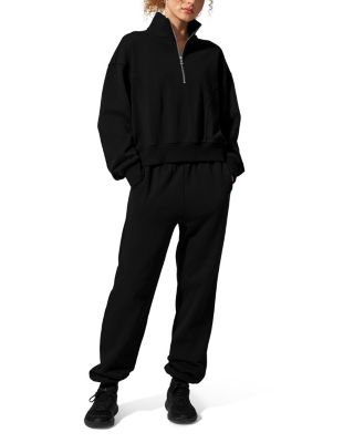  SILKERRY Oversized Heirloom '89 Stand Collar Half-Zip Pullover