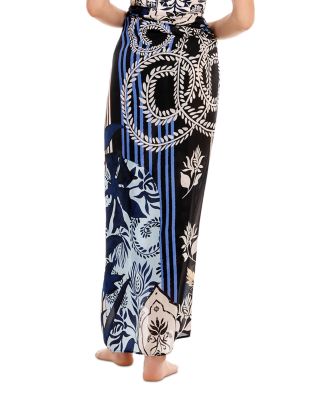 Marine Batik Pareo Swim Cover-Up