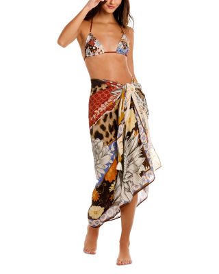 Marine Quilt Pareo Swim Cover-Up