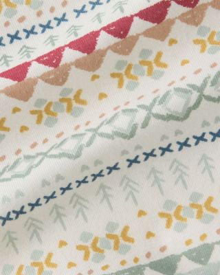 Unisex Fair Isle Ribbed Footless Sleeper - Baby