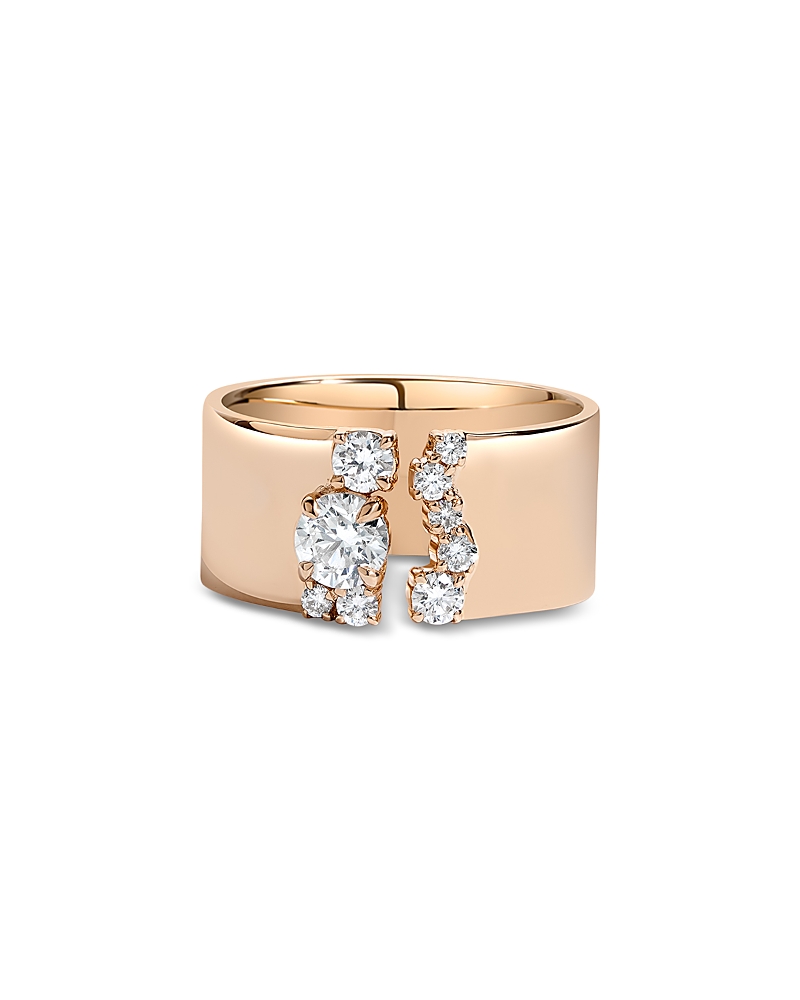 Shahla Karimi From The Luxe Collection Certified Lab Grown Diamond Cluster Gap Ring In 14k Yellow Gold, 0.712 Tcw