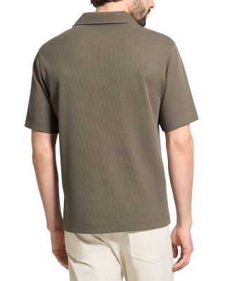 Short Sleeve Ribbed Polo Shirt