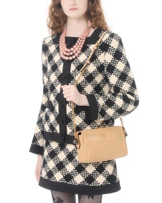 Panthea Small VLogo Leather Shoulder Bag 