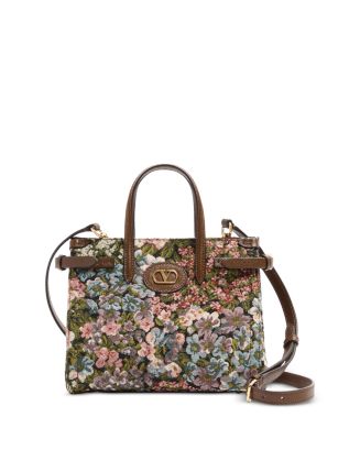 Valentino Garavani Antibes VLogo Small Jacquard Tote