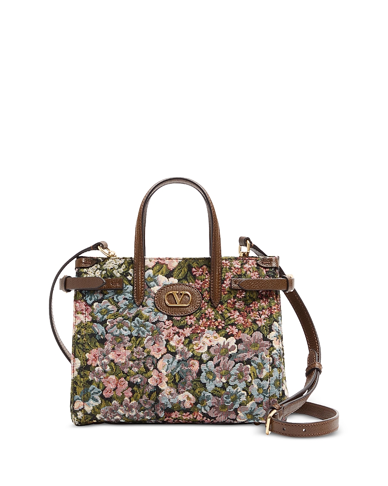 Valentino Garavani Small VLogo Tapestry Tote