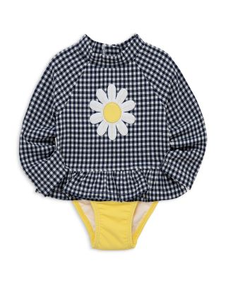 Girls' Gingham Daisy Rash Guard and Swim Bottom Set - Baby