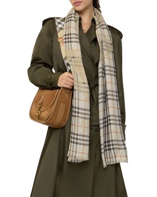 EKD Check Wool & Silk Scarf