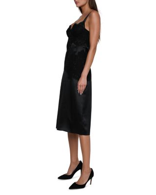 Fenna Silk Lace Appliqu&eacute; Dress