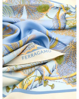 Water Lillies Square Silk Scarf