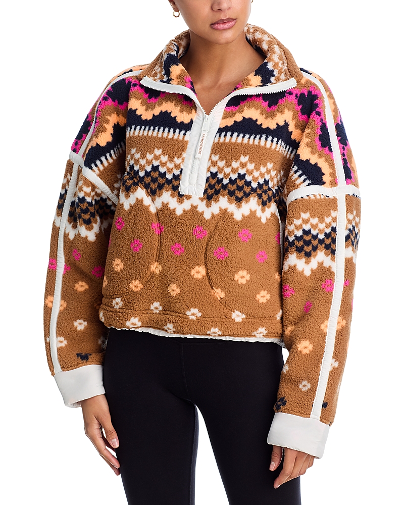 Free People Fp Movement Printed Mountain High Fleece In Multi