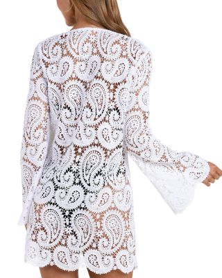 Ansley Paisley Crochet Cover Up Dress