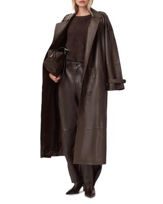 Reed Leather Trench Coat