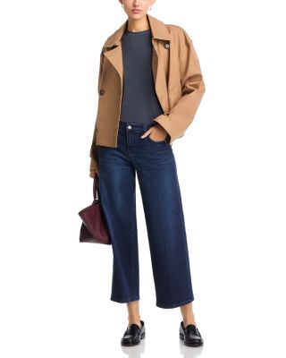 Stride High Rise Cropped Wide Leg Jeans in Upland