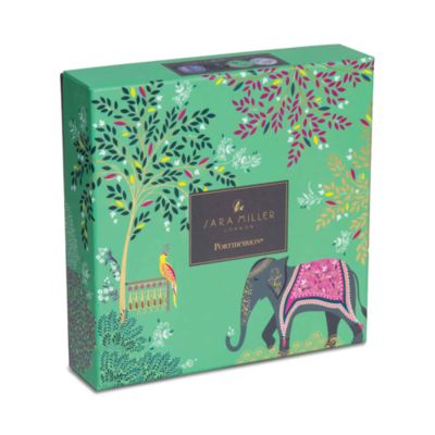 Sara Miller India Cake Plates, Set of 4