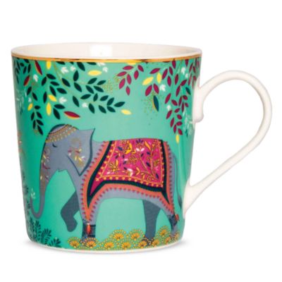 Sara Miller India Assorted Mugs, Set of 4