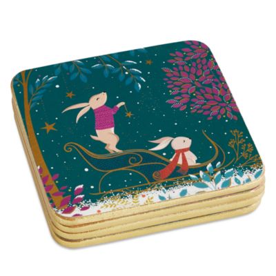 Sara Miller Woodland Tales Coasters, Set of 4