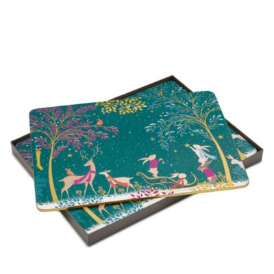 Sara Miller Woodland Tales Placemats, Set of 4