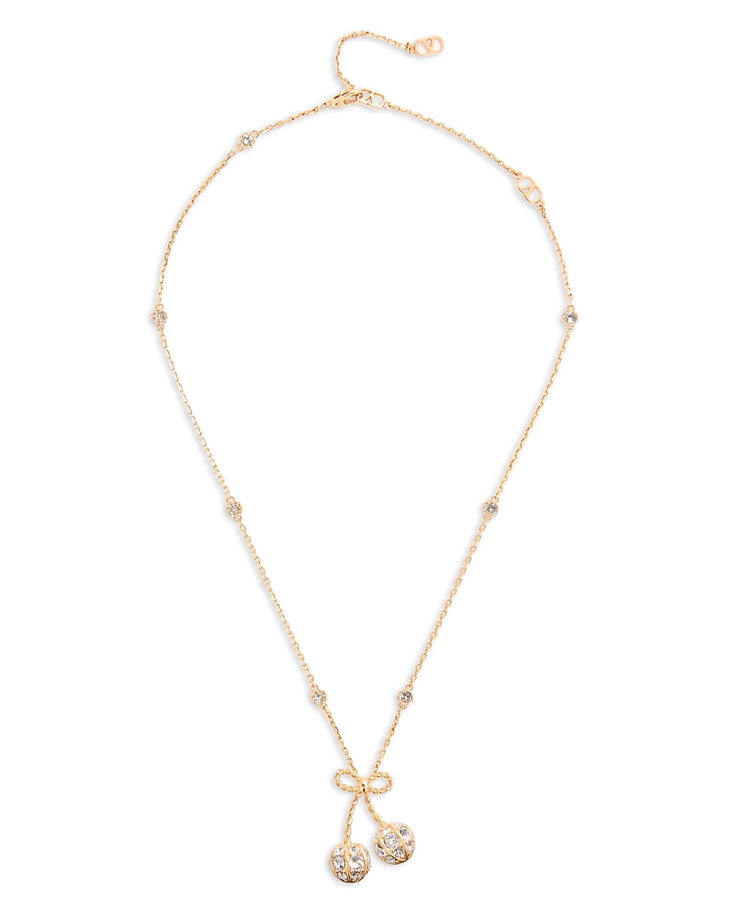 Valentino Garavani Cherryfic Swarovski Crystal Necklace, 15.8-19.7