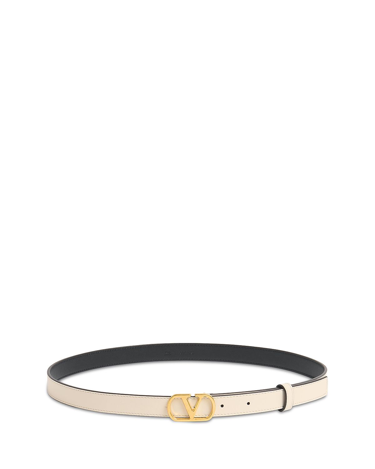 Valentino H.20 Women's White Leather Belt