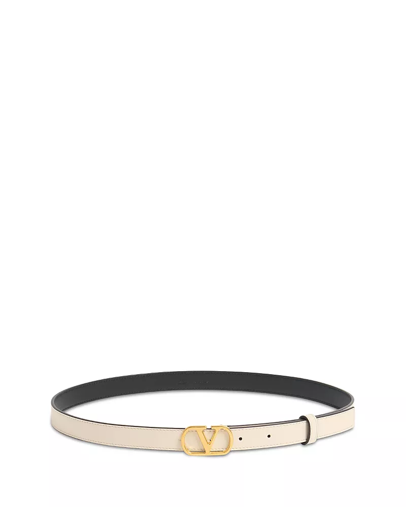 Valentino H.20 Women's White Leather Belt