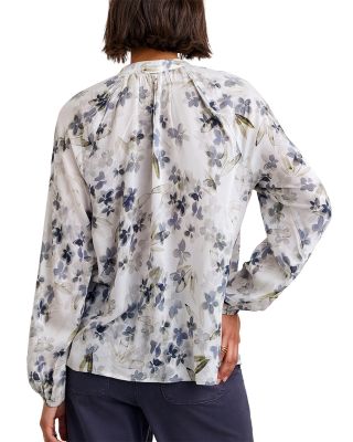 Long Sleeve Shirred Raglan Shirt