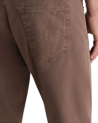 Everett Slim Straight Fit Twill Pants in Sulfur Taupe Gray