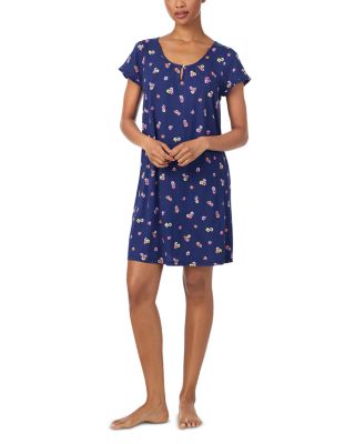 Ruffle Sleeve Keyhole Neck Gown