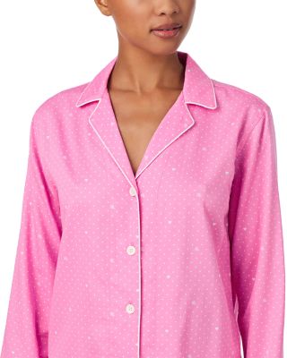 Long Sleeve Notch Collar Long Pant Pajama Set