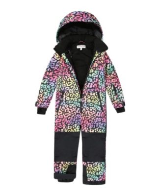  One-Piece Leopard Teknik Snowsuit - Big Kid