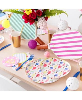  Pickleball Social Club Paper Dinner Plates,  Set of 8