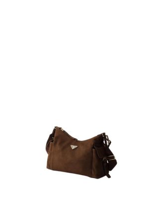 Aimee Large Suede Shoulder Bag