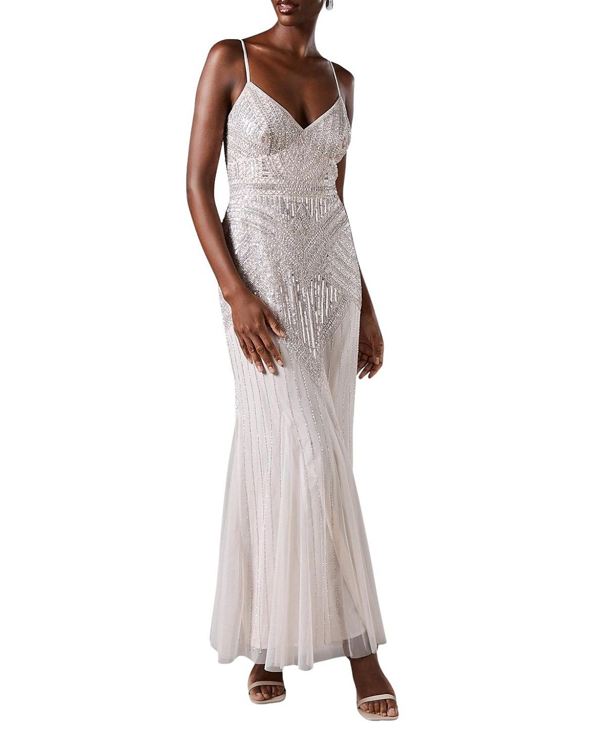 Coast Deco Embellished Cami Maxi Dress