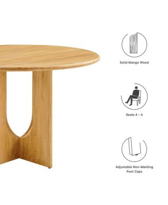 Rivian Round 48" Wood Dining Table