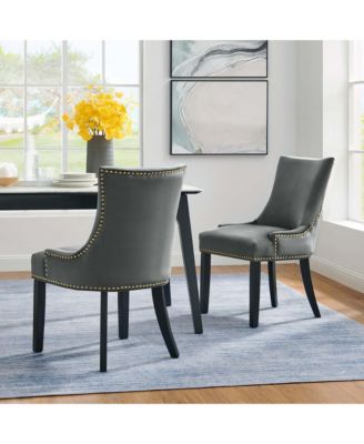 Marquis Performance Velvet Dining Chairs, Set of 2