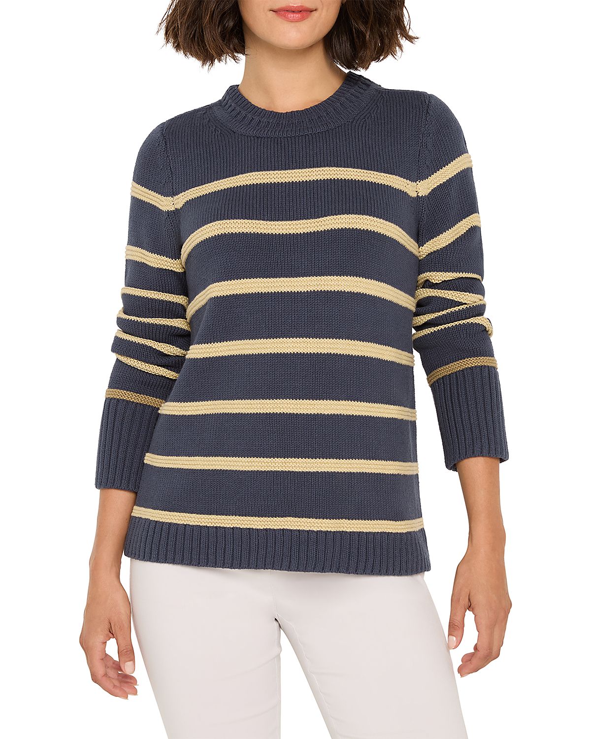 Nic+Zoe Go To Stripe Sweater