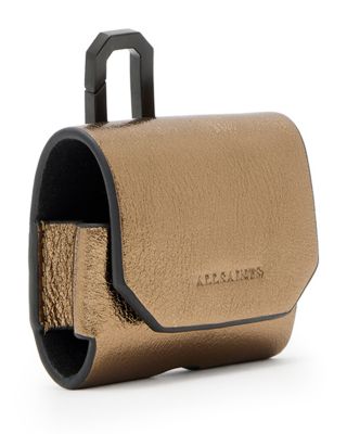 Hex Metallic Leather AirPods Case