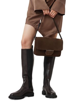 Ondine Medium Suede Shoulder Bag