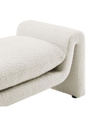 Waverly Boucle Fabric Bench