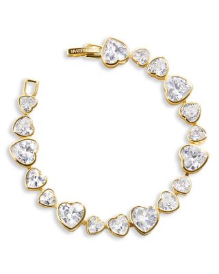 Zadie Cubic Zirconia Heart Tennis Bracelet