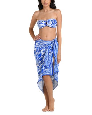 Botanical Brocade Pareo Swim Cover-Up