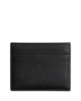 VLogo Signature Grainy Leather Card Holder