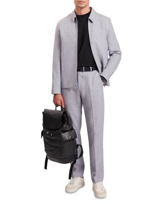 Ashleyj Linen Blend Harrington Jacket