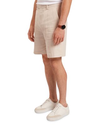 Givran Slim Fit Linen Shorts