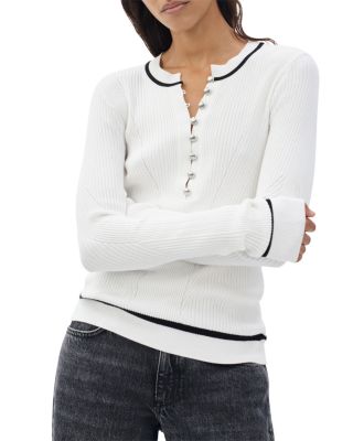 Kassy Rib Henley Tee